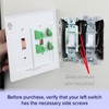 SnapPower SwitchLight - LED Night Lights Wall Plate with Built-in