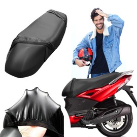 AUTODOMY Motorcycle Seat Cover Universal Waterproof Seat Cover Non-Slip Scratch-Resistant It Has Sun and Rain Protection Valid for All Types of Motorcycles and Scooters (L)