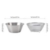 304 Stainless Steel Colander, Compact Stackable Colander Bowl Set for