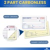 1InTheOffice Money Rent Receipt Book, 2 Part Carbonless, 2.75" x