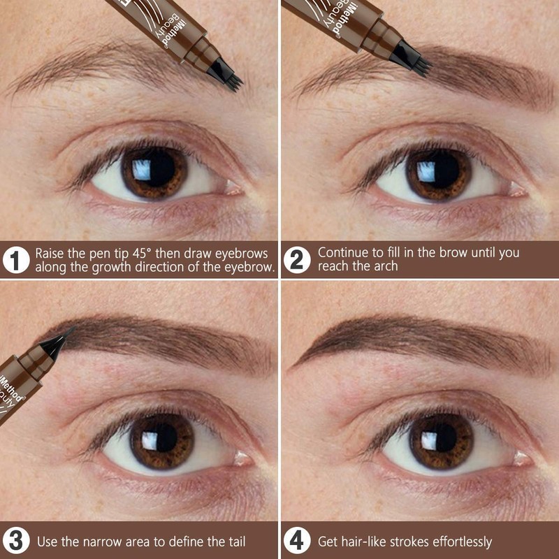 iMethod Eyebrow Pen - Upgrade Eyebrow TattooPen, Eyebrow Makeup, Long
