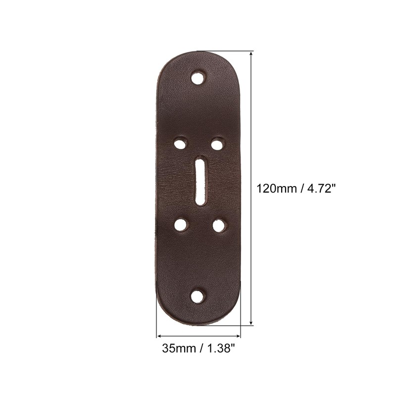 QUARKZMAN Leather Belt Pin Buckle with Rivets 35 mm Belt