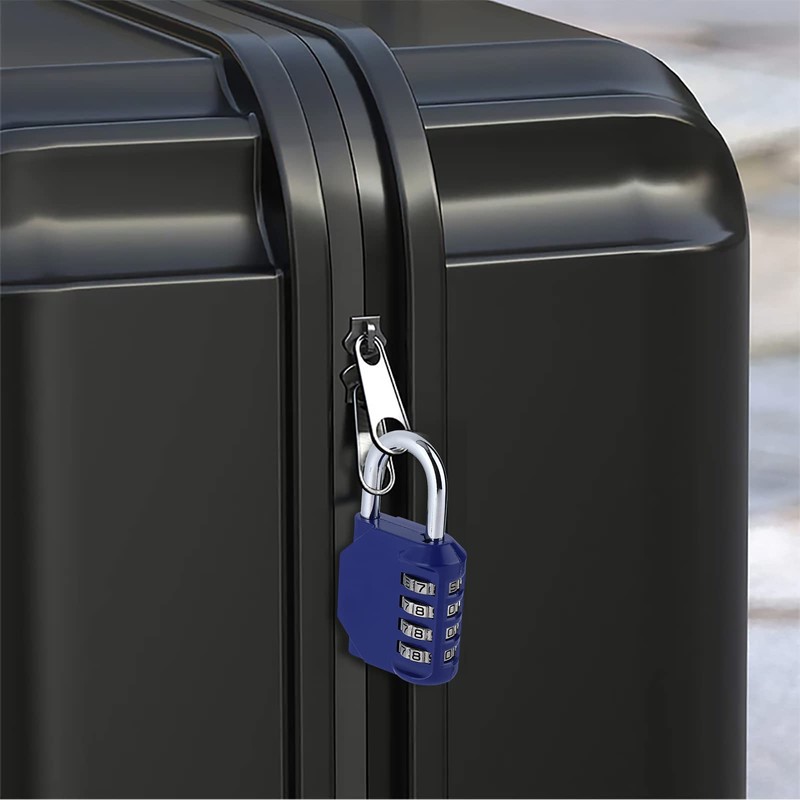Greoer Combination Lock Sterling Combination Padlock, 4 Digit Combination Padlock,