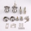 Probrico 2 Sets-Ball Style Entry Door Knobs with Double Cylinder