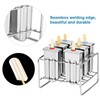 Stainless Steel Popsicle Mold, Ice Pop Mold with Stick Holder,