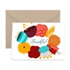 Paper Frenzy Vibrant Fall Floral Thank You Note Cards and