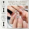 Born Pretty Silver Glitter Gel Nail Polish, Sparkly Shine Gel