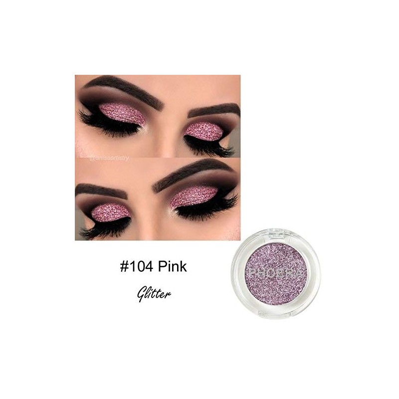 AQUAPURITY PHOERA GLITTER EYESHADOW PRESSED PIGMENT SHIMMER METALLIC EYE SHADOW