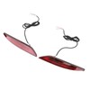2Pcs LED Rear Bumper Reflector Light Waterproof Super Bright Long