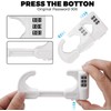 4 Pack U-Shaped Cabinet Locks with Combination Baby Proofing Cabinet
