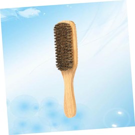 FRCOLOR Double-sided Men's Beard Styling Comb Portable Bristles Brush Wooden Handle Perfect for Beard Care Ideal Present