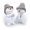 2 x Standing Garden Gnome Dwarf Girl & Boy Set