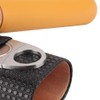 CYSFETENA 2 Finger Cigar Case with Cutter, Black Leather Cigar