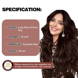Creamily 24 Inch Black Ombre Wigs in Burgundy Red for Women Long Curly Wig Glueless Deep Wavy Wigs Synthetic Hair