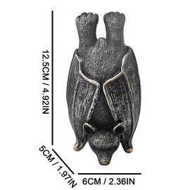 JARPSIRY Helloween Bat Statue Garden Decor Plant Pot Hugger Resin Flower Pot and Vase Hugger Planter Pot Hanger Hanging Bat Figurines Lawn Sculptures for Outdoor Piato Yard Ornaments