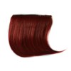 Clip-In Seitenscheitel Fringe mit Regenbogenfarben für Frauen (Burgundy)