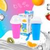 Slushy Maker Squeeze Cup, Portable Smoothie Squeeze Cup for Juices,