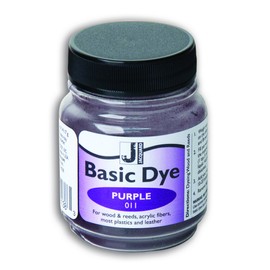 Jacquard Basic Dye .5oz - Purple - The Perfect Solution for Hard to Dye Materials - Wood - Reeds - Straw - Paper - Leather - Hemp and More