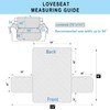Luxshare Home Reversible Loveseat Sofa Covers Couch Cover Furniture Protector(Loveseat,Black/Black)