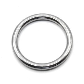HEAVYTOOL Round Rings Stainless Steel 35 mm x 6 mm (Pack of 5) AISI 316 V4A Welded Round Ring O Ring Stainless Steel Ring Stainless Steel Ring Stainless Steel Ring