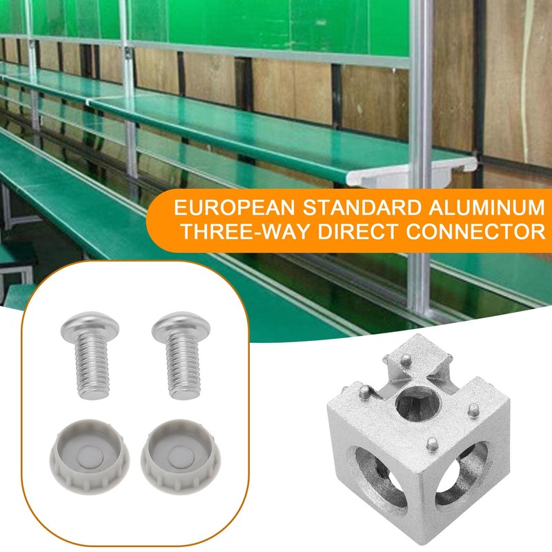 LT Easiyl 4set 3-Way Corner Bracket Cube 30x30x30mm 3-Way Aluminum
