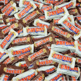 Hersheys Pay Day Snack Size Candy Assortment – 55 Individually Wrapped Pieces of PayDay Original & PayDay Chocolaty Bars – Chocolaty Peanut & Caramel - Gluten-Free Candy Bars – Bulk 3lb Party Pack