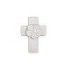 Mud Pie Sm Ceramic Flower Cross; 5 1/2" X 3