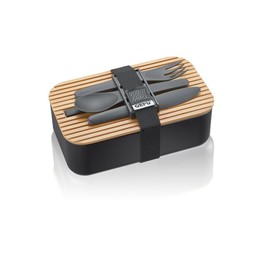 GEFU Enviro Lunch Box with Cutlery Set, Lunch Box for Kids and Adults, Lunch Box, Leak-Proof, 1 Litre