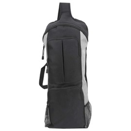 Yoga Bag Dark and Grey Multi‑Function Oversized Yoga Mat Backpack with Mesh Side‑Pockets and Front Zipper Pockets Yoga Supplies