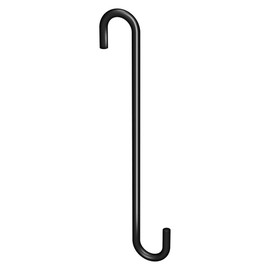 National Hardware N275-517 8" Modern Large S Hook - Black