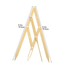 Mobestech 3pcs Stainless Steel Eyebrow Measurement Tool Golden Ratio for Precise Eyebrow Positioning Design for Makeup Artists and Beginners for Accurate Drawing