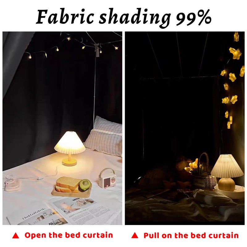 Aisi Bunk Bed Curtains Dorm Room Privacy Canopy Blackout Bunk