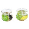 4pcs 1:12 Scale Miniature Glass Goldfish Bowl DIY Fish Bowl