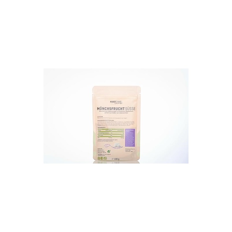 Makecake Monk Fruit Sweetness - Natural Sugar Substitute without Stevia