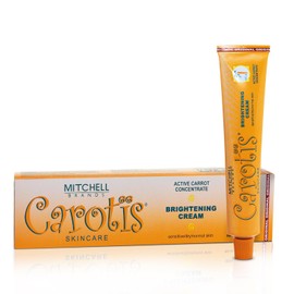 CAROTIS | Crema Iluminadora de Piel 50g | Aclarante y Despigmentante para Rostro, Codos, Rodillas y Axilas | Con Concentrado de Zanahoria, Hidratante y Mejora el Tono de la Piel