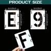 2 Inch Letter and Number Stencils, 42 Pcs Reusable Alphabet