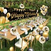 70th Birthday Decoration Man Woman, 70th Happy Birthday Banner Black