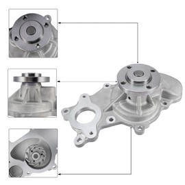 AULINK AW6691 Water Pump (4 Bolt pulley flange 3.5L 3.7L) For Ford F150 2011-2016,Expedition 2015-2017,Lobo 2015-2018,Transit-150 Transit-250 2015-2020,Mustang 2016-2017,Lincoln Navigator 2015-2017