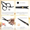 SURFOU Hair Scissors Set 6.7 Inch Hairdressing Scissors Professional Hair