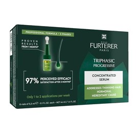 Suero concentrado progresivo trifásico de René Furterer para el adelgazamiento del cabello hereditario y hormonal - Sin medicamentos - Línea del cabello regresiva - Dejarse en - Libre de sulfato