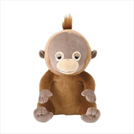 Liv Heart 88258-35 Premium Nemu Nemu Animals Sitting Body Pillow, Utan the Orangutan, Size M (Total Length: Approx. 11.8 inches/30 cm), Fluffy, Plump