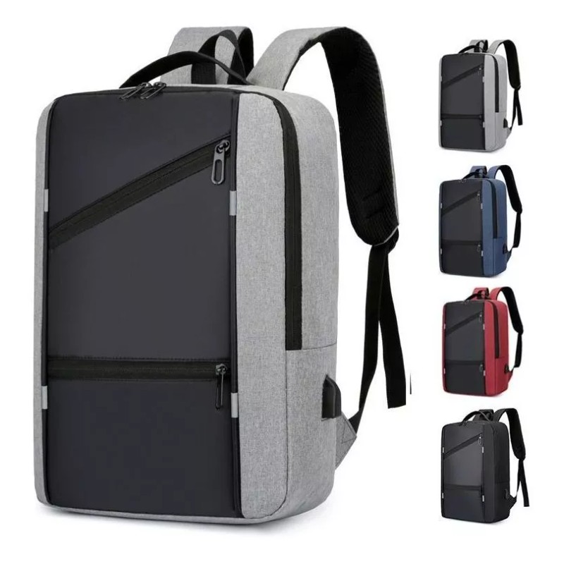 BOSSCO Mochila Antirrobo Impermeable Escolar Laptop 15.6p Carga Usb