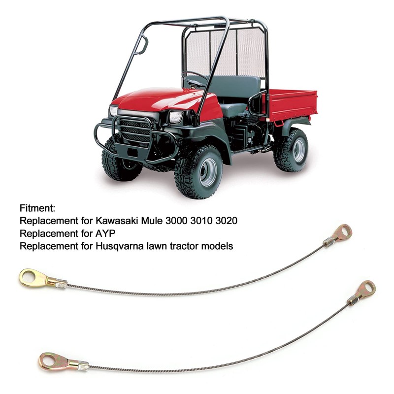 Qiilu Tailgate Cable, 2PCS Liftgate Tailgate Hatch Lock Cable 53045‑1065