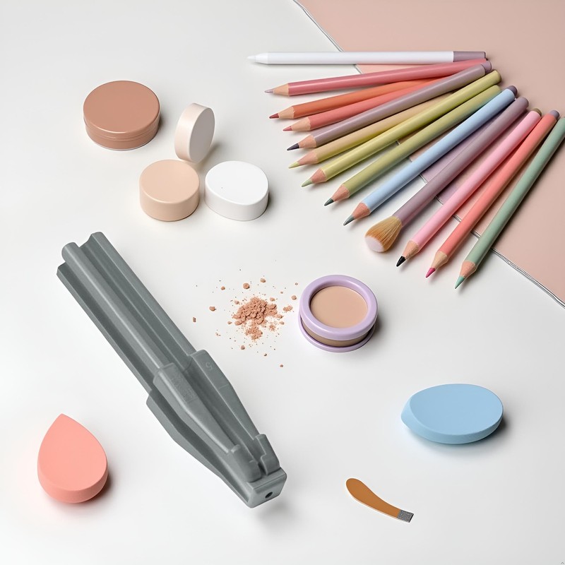 Gray 3 in 1 Eyebrow Pencil Sharpener, for Eyebrow Pencil