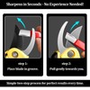2 Pack Pocket Sized Garden Tool Blade Sharpener Sharpening Tool