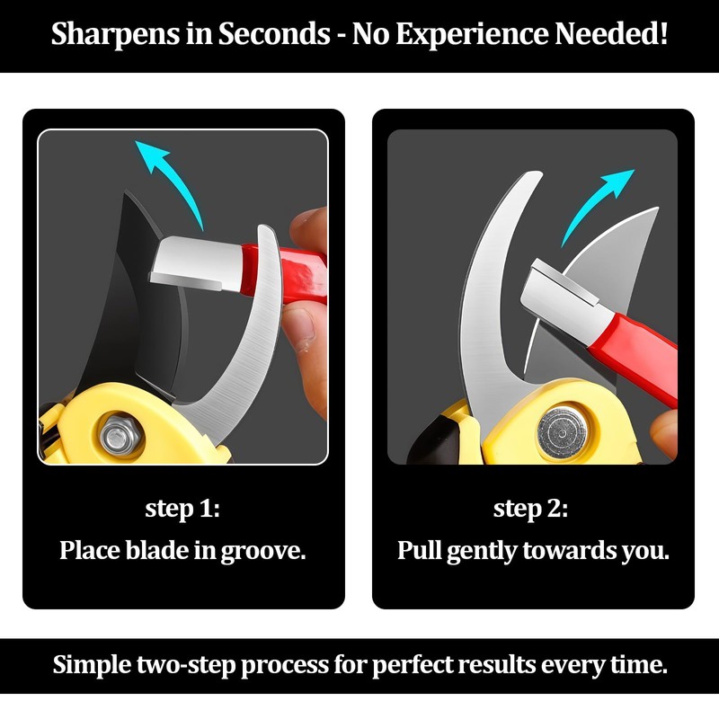 2 Pack Pocket Sized Garden Tool Blade Sharpener Sharpening Tool