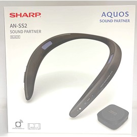 Sharp AN-SS2-B Bluetooth Transmitter Included, Wireless Speaker for TV (Black) Life Waterproof (IPX4 Equivalent), Aquos Sound Partner