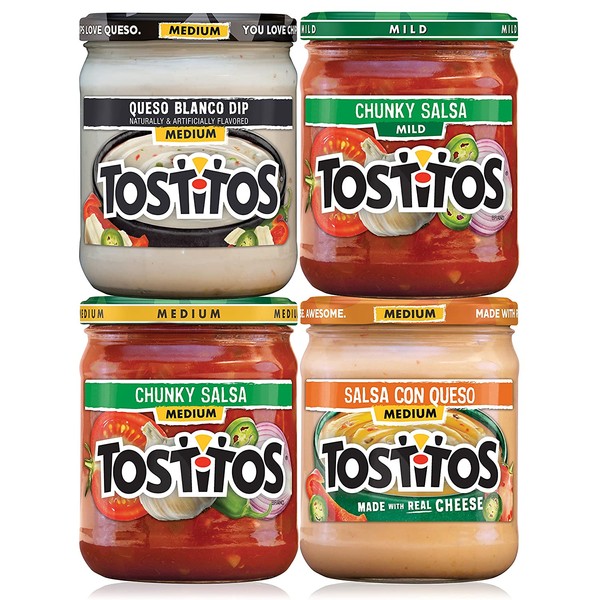 Tostitos Salsa & Queso Dips Variety Pack, 4 Count