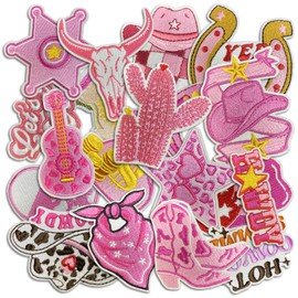 Kawaii Cartoon Iron On Patches, Cute Decor Patches for Backpacks, Embroidery Applique Aesthetic Stuff for Clothing, Jackets, Jeans, Hats (Cute13 19 Pcs)