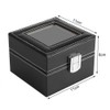 Yuecoom Watch Gift Box, Watch Gift Box 2 Slots Watch